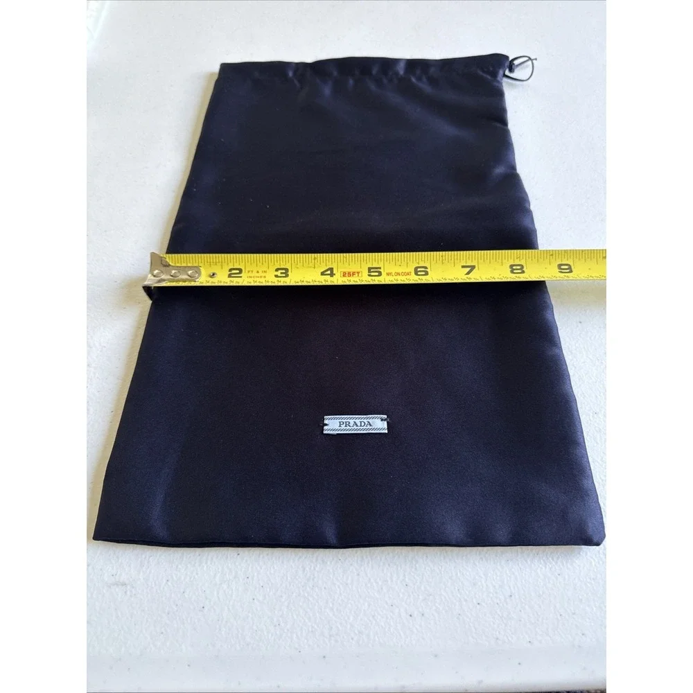 Prada Navy Silk Dust Bag 13.5 inches x 8.5 (0991)
